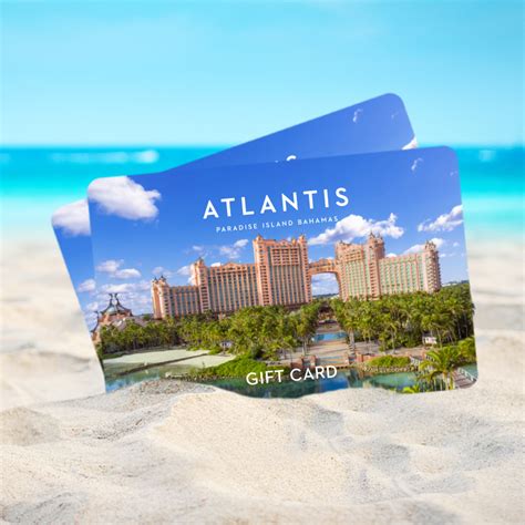 atlantis gift card atlantis paradise